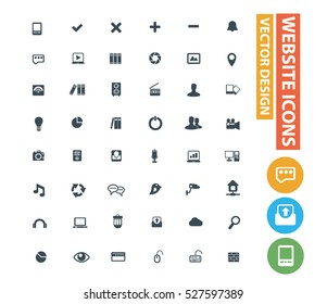 Website icons design,clean vector