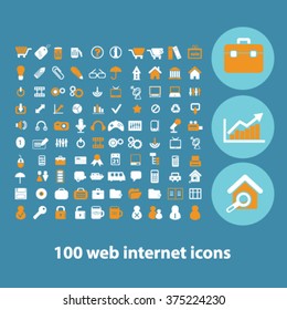 website icons, office internet concept