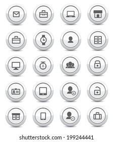 Website icons on white background