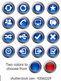 Website icons Set 2 - icons upload, download buttons, phone, restore, backup and save computer files and digital media