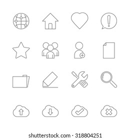 website icons set