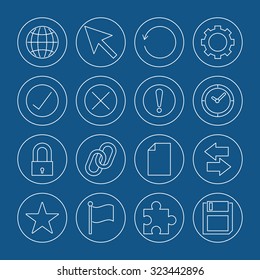 website icons set