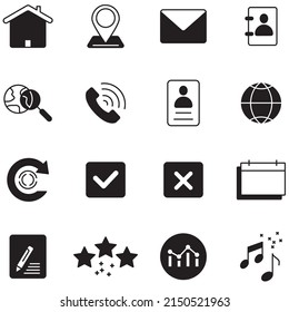 Iconos del sitio web establecidos . Símbolo del paquete de sitios web de elementos vectores para la web infográfica