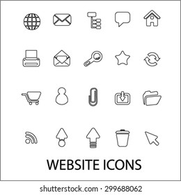 website icons set, vector