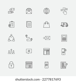 Website icons set vector illustration, website sign, online shop icons, web sign