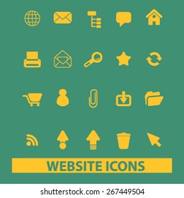website icons, signs, illustrations concept design set, vector