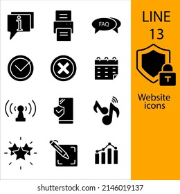 Website icons  symbol vector elements for infographic web icons set . Website icons  symbol vector elements for infographic web pack symbol vector elements for infographic web