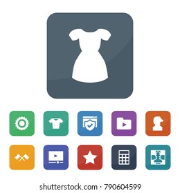 Website icons. vector collection filled website icons such as sun, calculator, flags, star, media folder, chess, web safety, video player, t-shirt