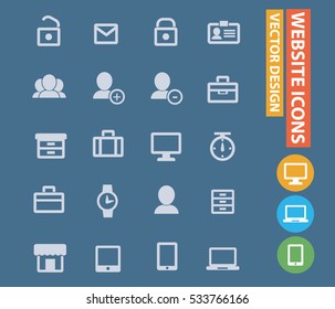 
website icons,clean vector