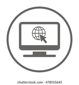 Website    icon,vector. Flat design.