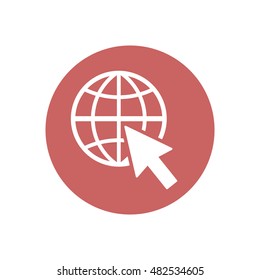 Website    icon,vector. Flat design.