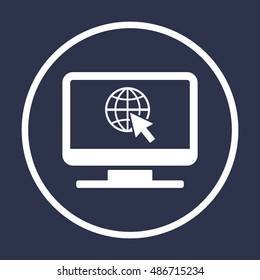 Website    icon,vector. Flat design.