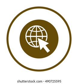 Website    icon,vector. Flat design.