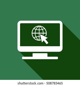 Website    icon,vector. Flat design.