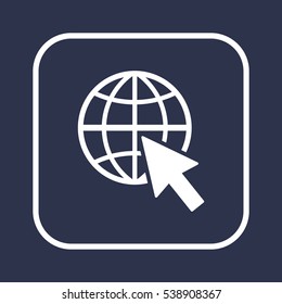 Website  icon,vector. Flat design.