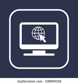 Website    icon,vector. Flat design.