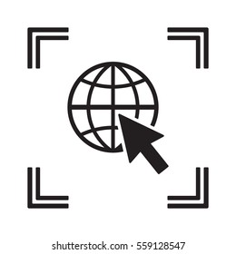 Website  icon,vector. Flat design.
