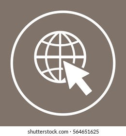 Website  icon,vector. Flat design.