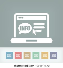 Website info icon