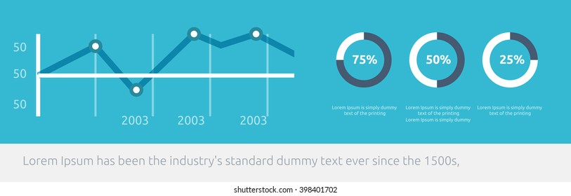 Website infographic chart design flat. Infographic graph elements, chart infographic, graphic charts and graphs infographic, design web data vector illustration