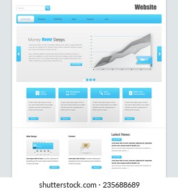 Website interface template vector design 