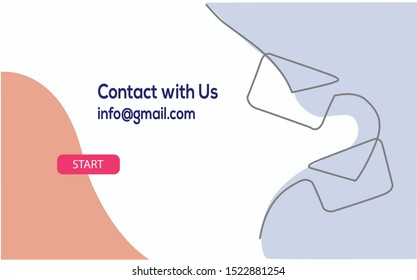 Website and Internet contact us page concept.
