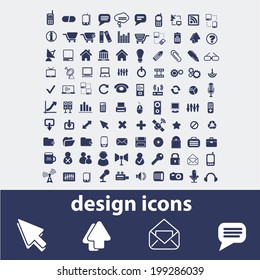 sitio web, Internet, conjunto de iconos de diseño, vector