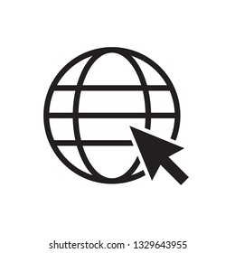 website, internet, go to web icon vector