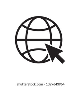 website, internet, go to web icon vector