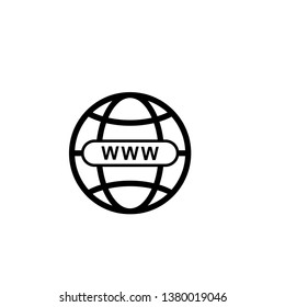 website, internet, go to web icon vector