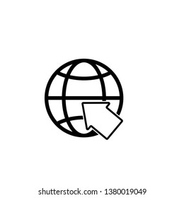 website, internet, go to web icon vector