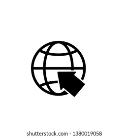 website, internet, go to web icon vector