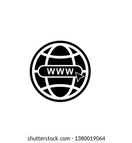 website, internet, go to web icon vector