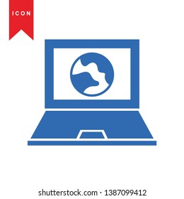 website, internet, go to web icon vector - Vector