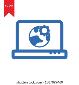website, internet, go to web icon vector - Vector