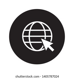 website, internet, go to web icon vector illustration