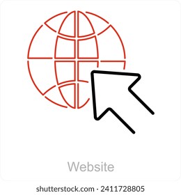 Website and internet icon concept