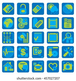 Website and internet icons in flat style. Easy to edit and colorize. Vector Illustration
