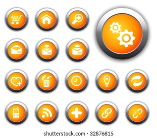 Website and internet icons, glossy set