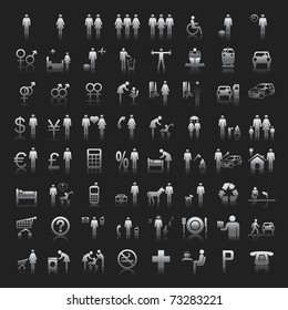 Website and Internet Icons -- People