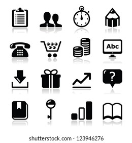 Website internet icons set - vector