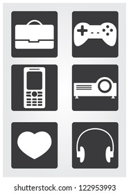 Website and Internet icons: shopping