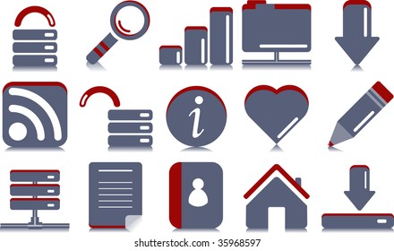 Website  Internet icons  Simple series
