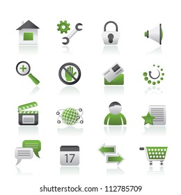 Website and internet icons - vector icon set