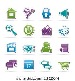Website and internet icons - vector icon set