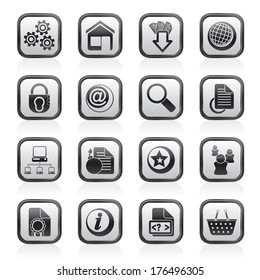 Website and internet icons - vector icon set