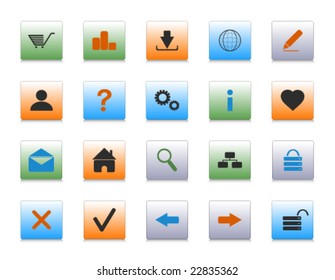 Website and Internet Icons, vector illustration