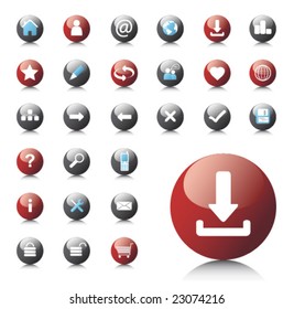 Website and Internet Icons, vector illustration