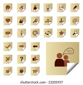 Website and Internet Icons, vector illustration