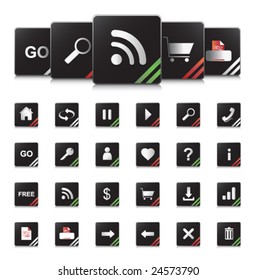 Website and Internet Icons, vector illustration
